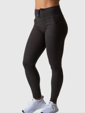 Born Primitive Chocolate Brown Bodycon Joggers with Drawstring Waist